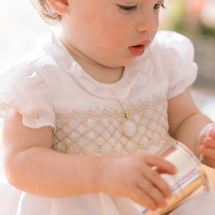 Colombe Gold Silk Ceremony Baby Bubble