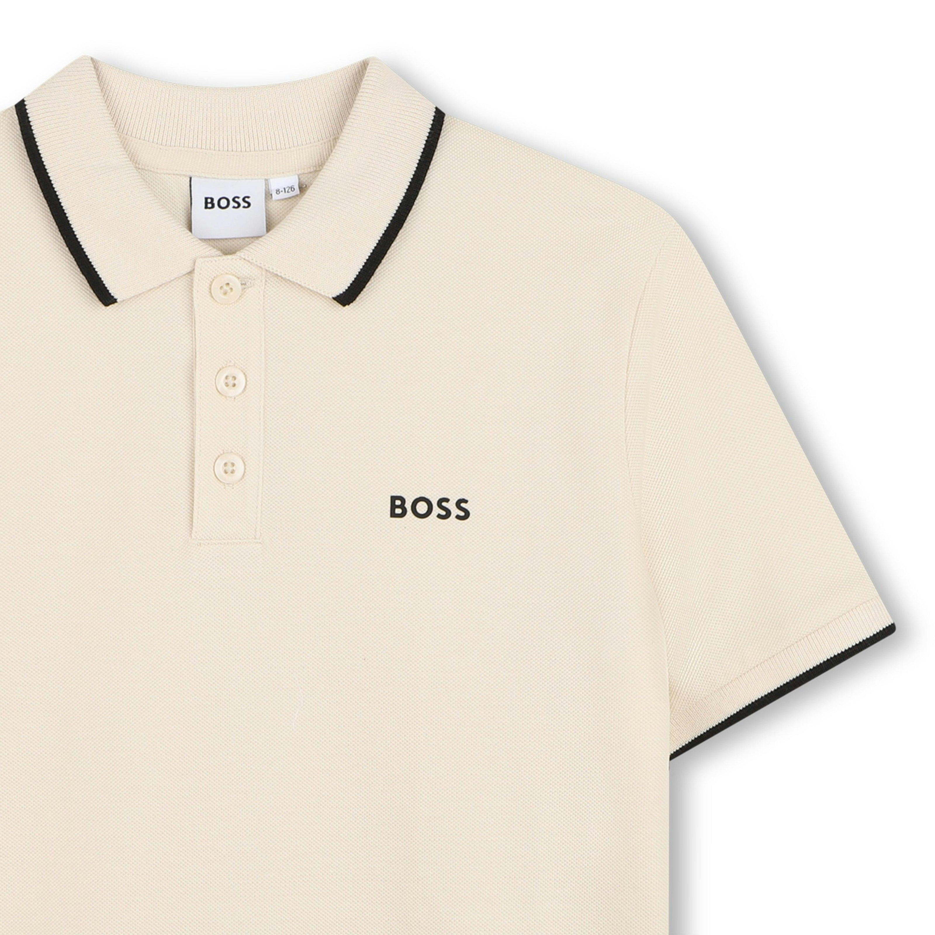 Sand Tipped Piqué Polo Shirt