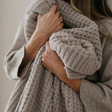 WAFFLE KNIT XL THROW BLANKETS