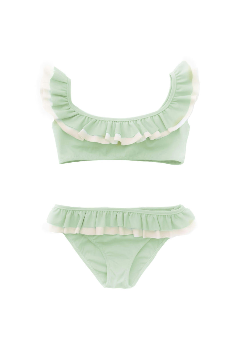Kate Bikini - mint and ivory