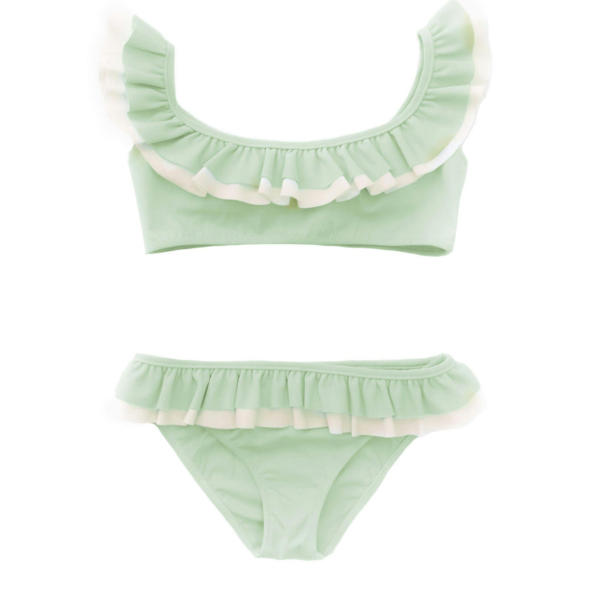 Kate Bikini - mint and ivory