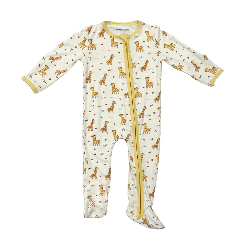 Footie Romper in Giraffe