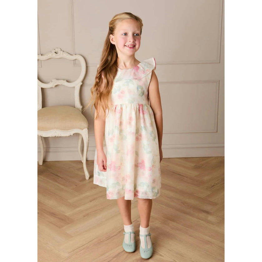Lillie Floral Sleeveless Dress in Pink (18mths-12yrs)