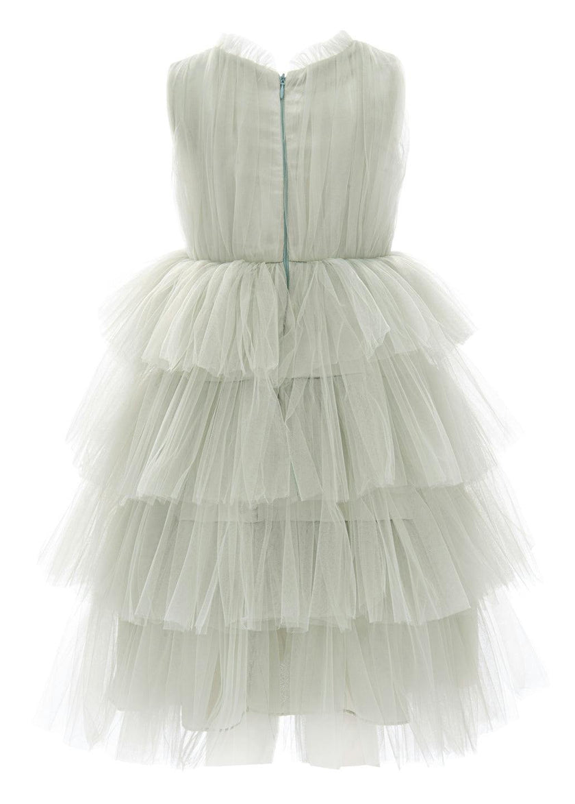 Green Farvue Tiered Tulle Dress