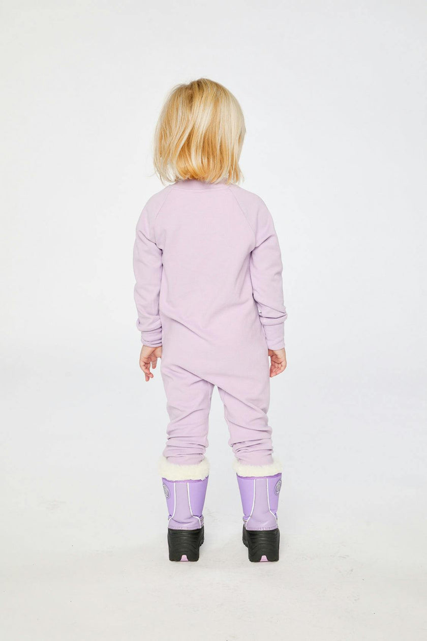 One Piece Thermal Underwear Lavender