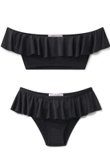 Wide Neck Ruffle Bikini