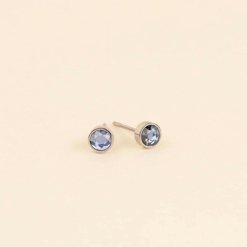 September Birthstone Stud Earrings