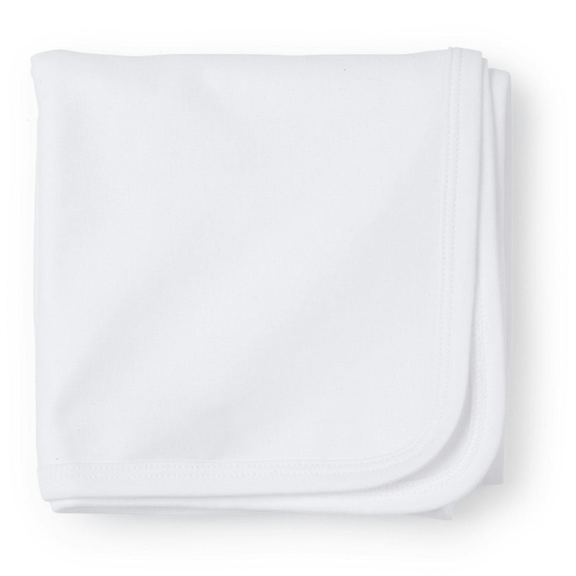 Plain Edge Pima Cotton Blanket White