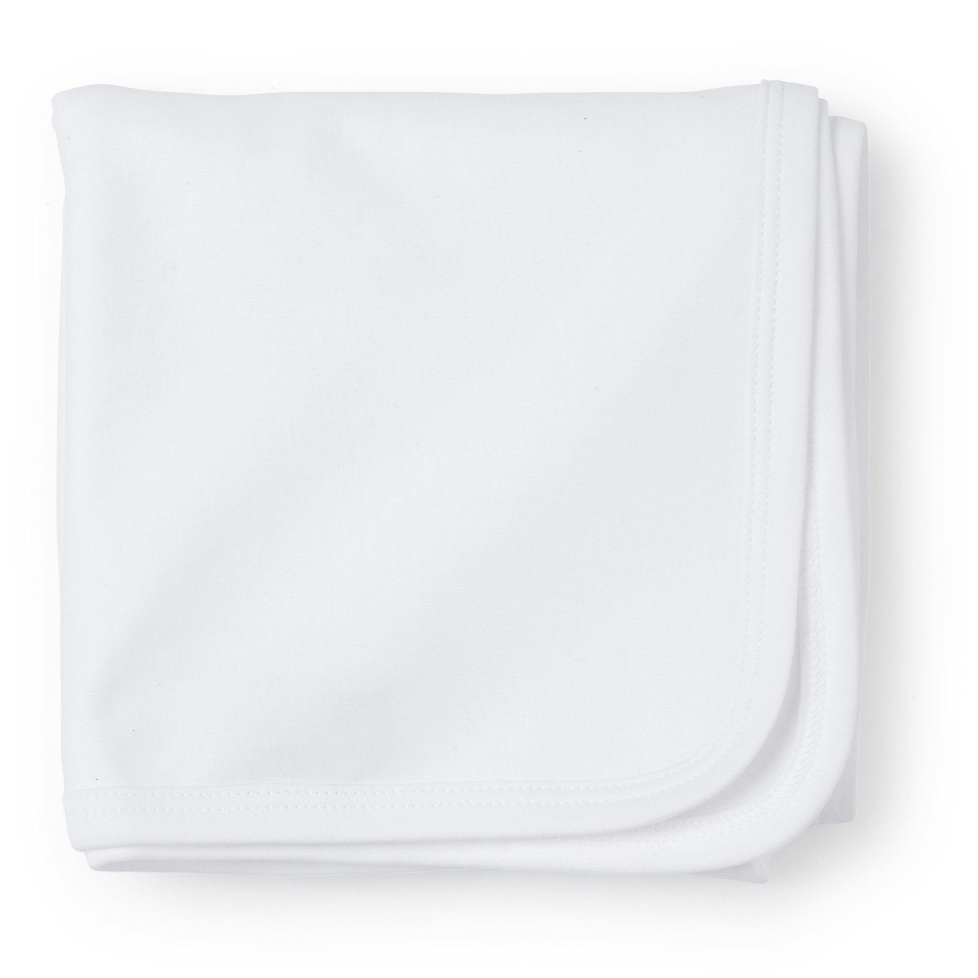 Plain Edge Pima Cotton Blanket White