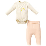 Peach Rainbow Bodysuit Outfit