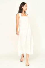 Ica Dress in White Marine Eyelet