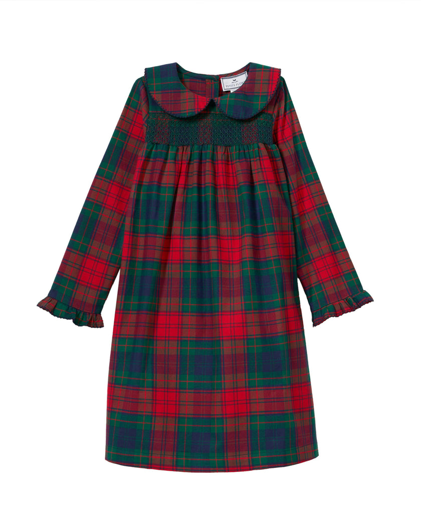 Girl's Brushed Twill Eloise Nightgown in St. James Tartan