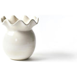 Signature White Ruffle Vase