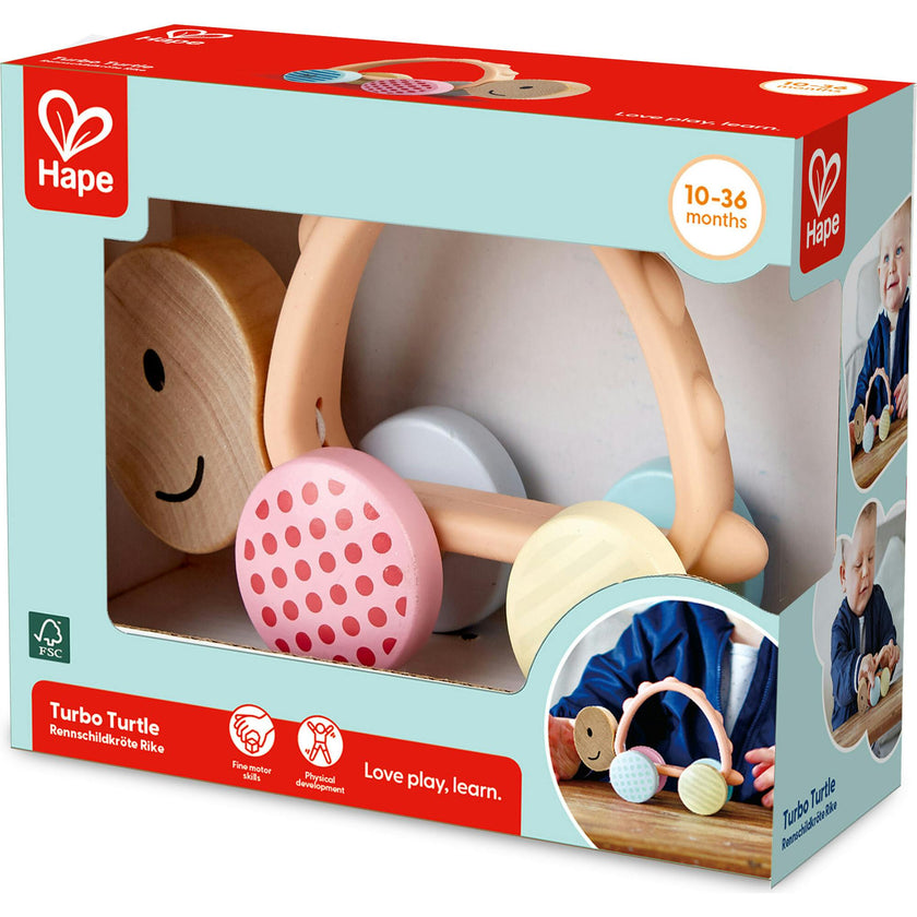 Hape: Turbo - Baby Teether & Push Toy