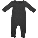 Acorn Print Long Sleeve Footie
