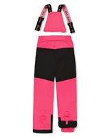 Two Piece Play Snowsuit Black Rose Print With Pink Pants