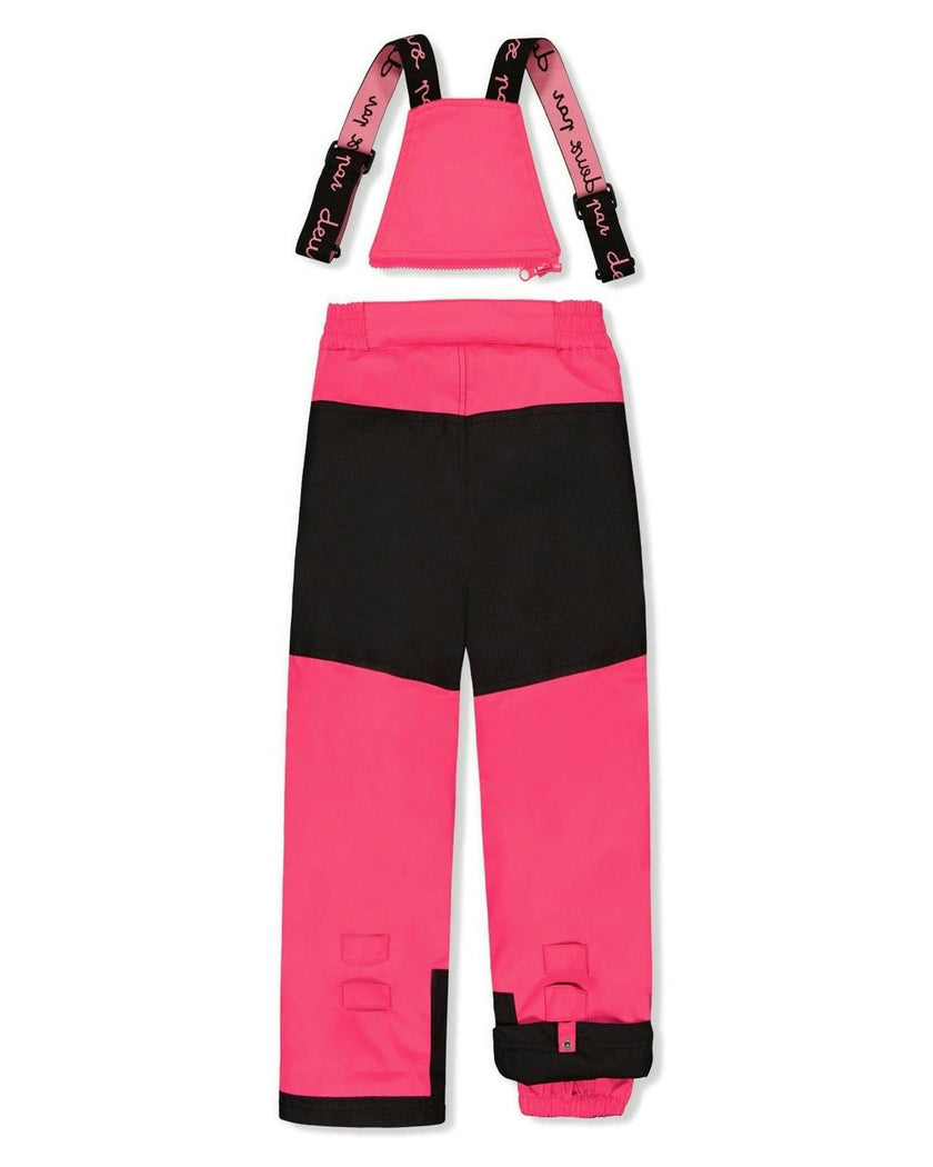 Two Piece Play Snowsuit Black Rose Print With Pink Pants