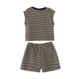 Gray Stripe Pocket Set