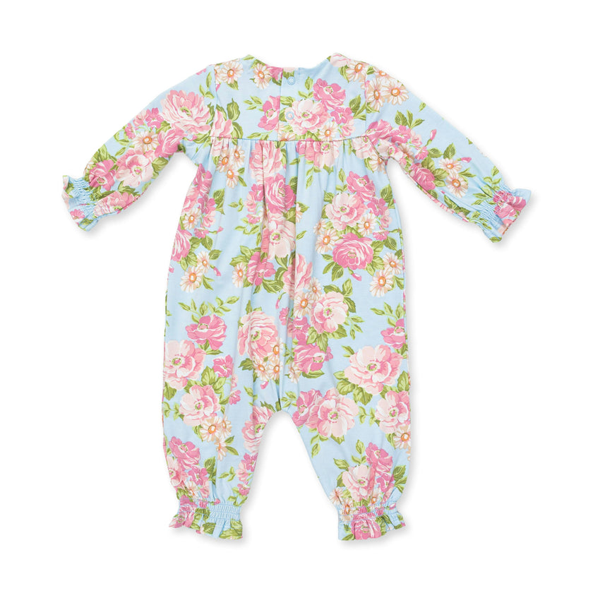 Angeline Floral - Smocked Long Sleeve Romper