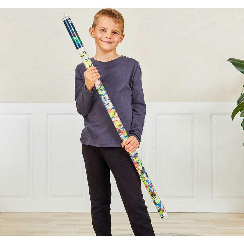Plus-Plus: Super Tube - Glow-In-The Dark Mix -500 Pieces