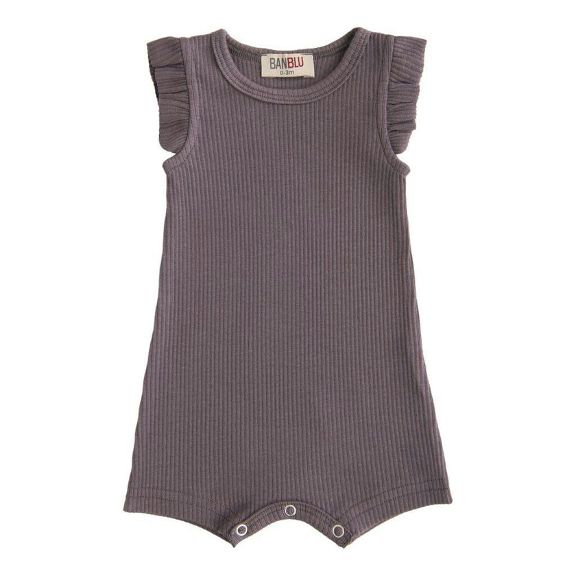 Purple Plum Ruffle Modal Shortie