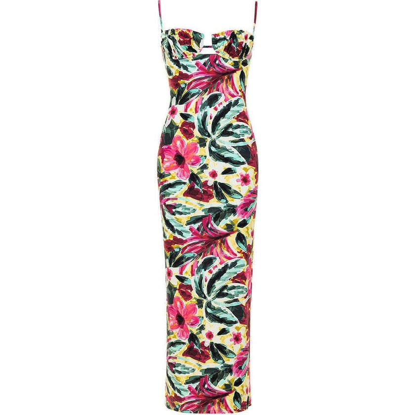 Petal Long Slip Dress