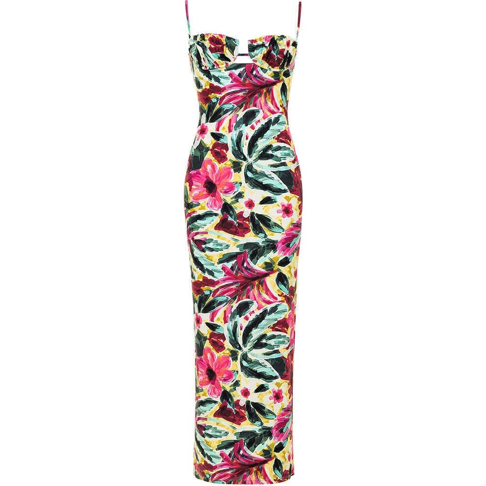 Petal Long Slip Dress