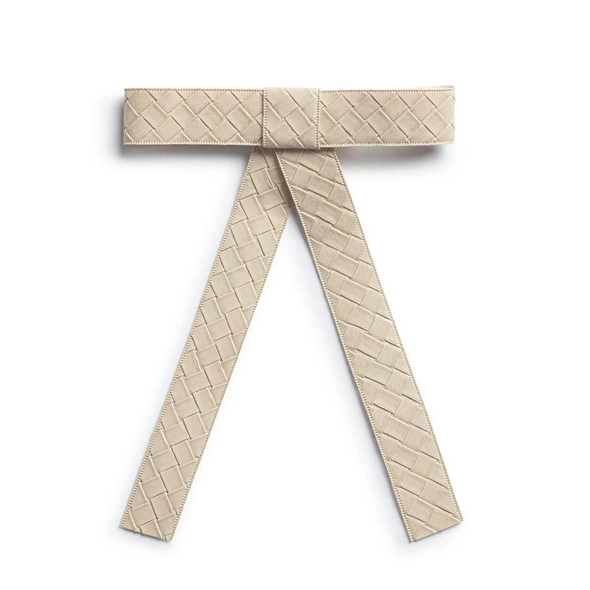 Halo Luxe Poppy Braided Woven Patent Clip - Sand