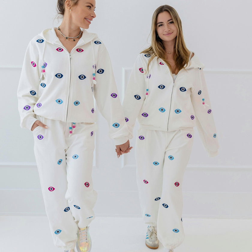 Women’s Rainbow Evil Eye Jogger Set