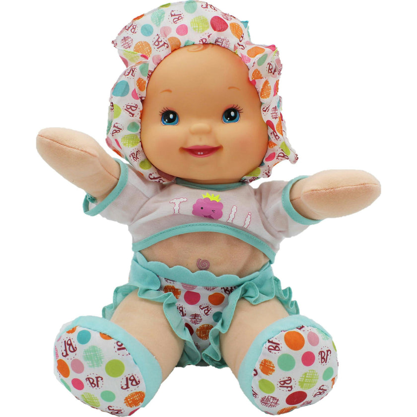 Goldberger Doll Baby's First Smartie Pants Doll with Raspberry White T-Shirt