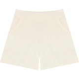 Women's Cream Knit Shorts