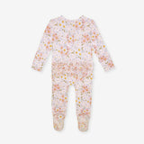 Jillian Footie Ruffled Zippered One Piece