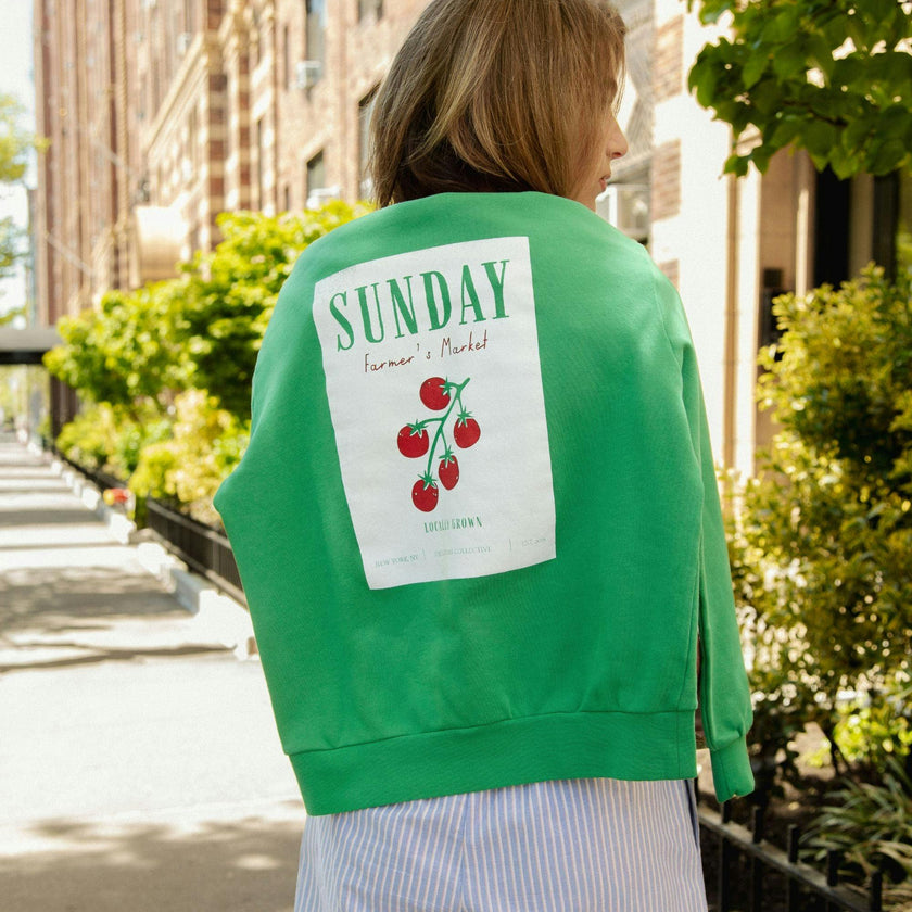 Adult Organic Weekend Sweatshirt in Cucumber