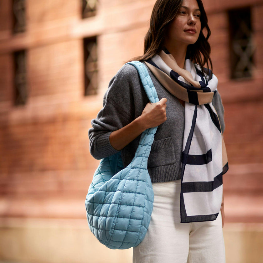 Cloud 9 Puffer Crossbody Bag - Baby Blue