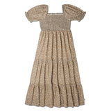 Organic Smocked Tiered Dress