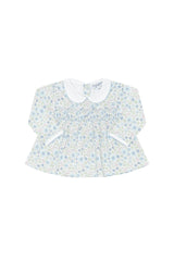 Blue Meadow Smocked Dress LS Set
