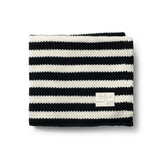 Iconic Stripe Knit Baby Blanket - Black