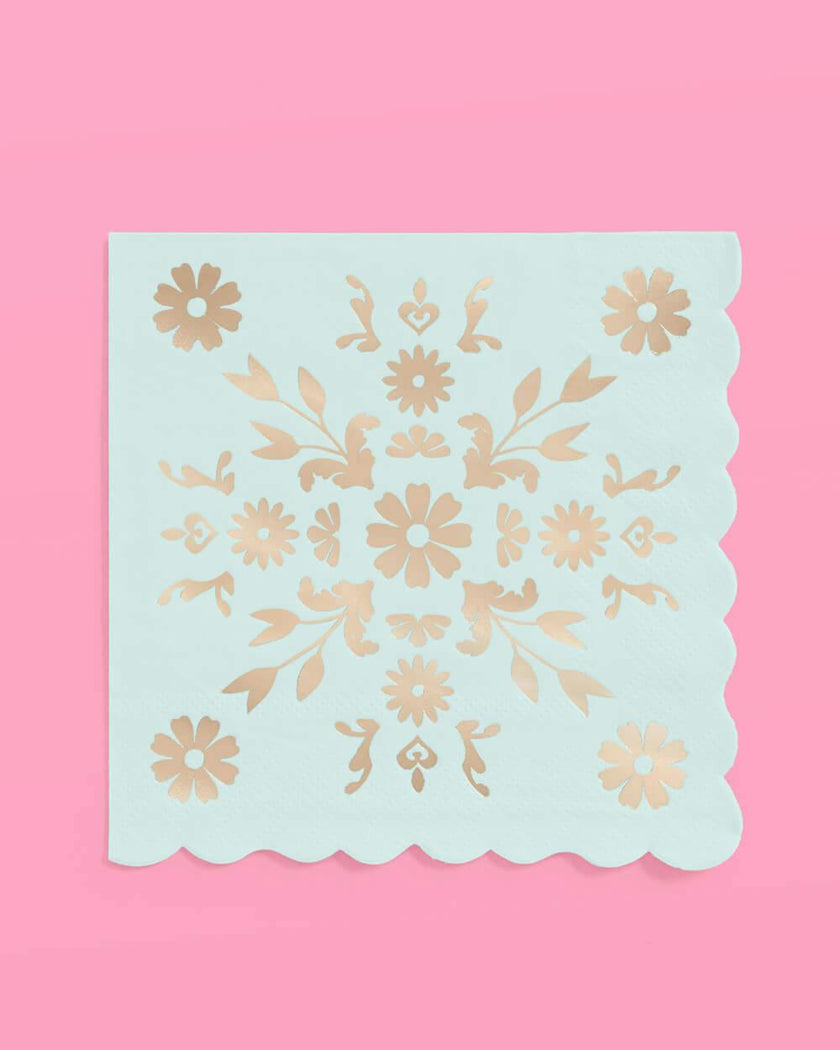 Tea Time Napkins - 24 foil napkins