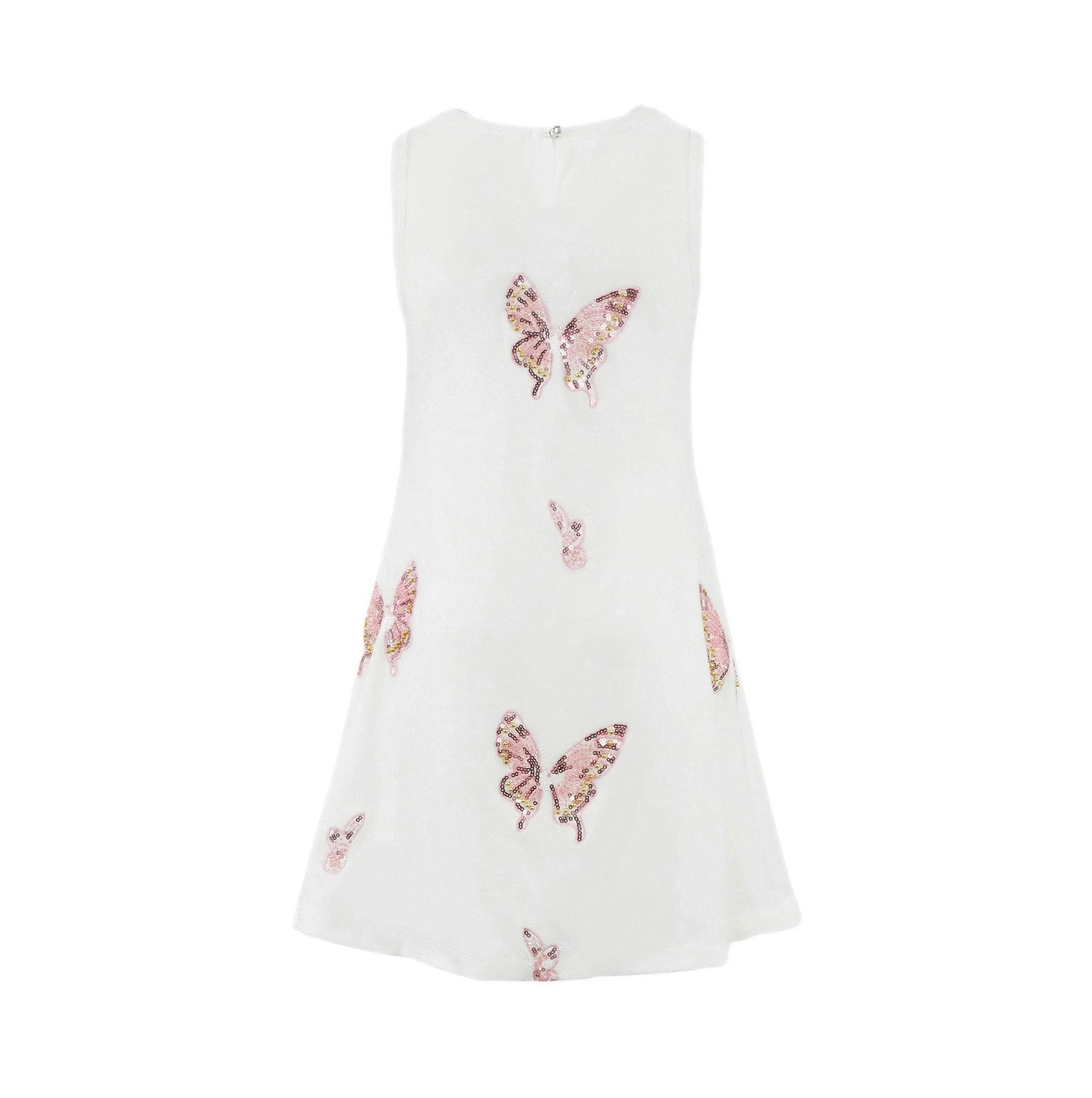 Sequin Butterfly Velour Dress