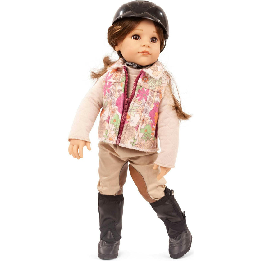 Hannah Loves Horseback RIding 19.5" Multi-Jointed Standing Doll Playset