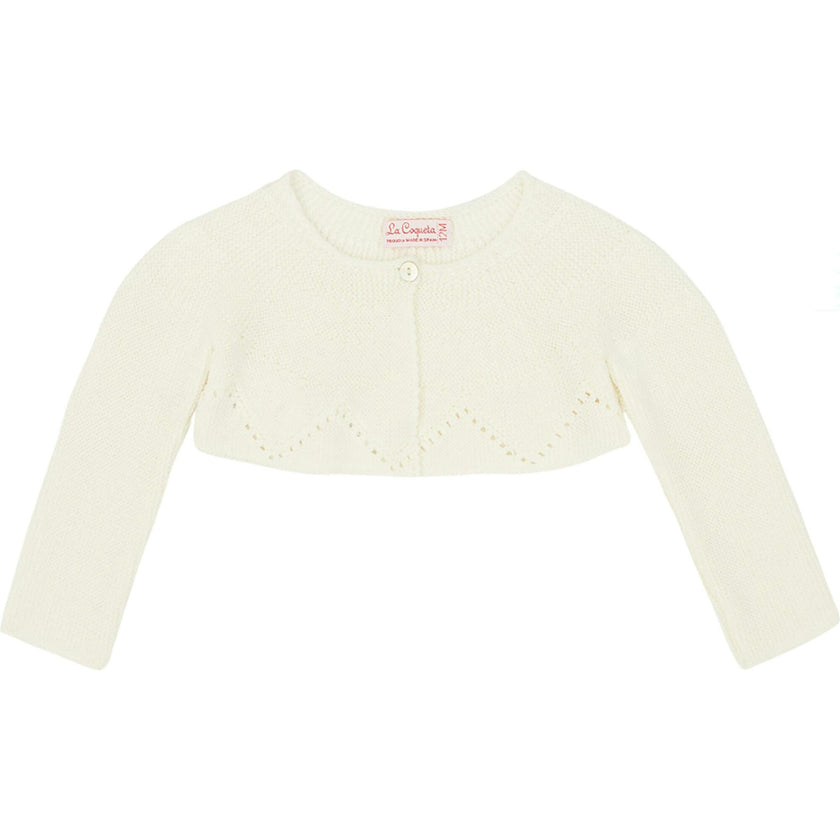 Ivory Linda Ceremony Baby Girl Cardigan