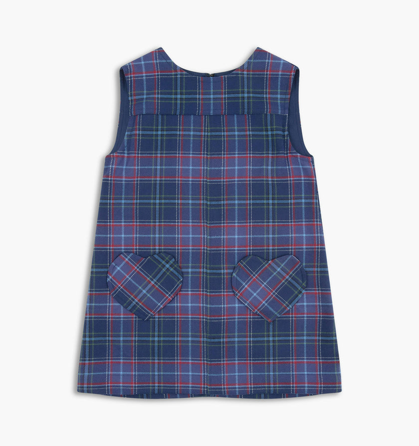 The Tiny Mulberry Dress -  Autumn Tartan Navy