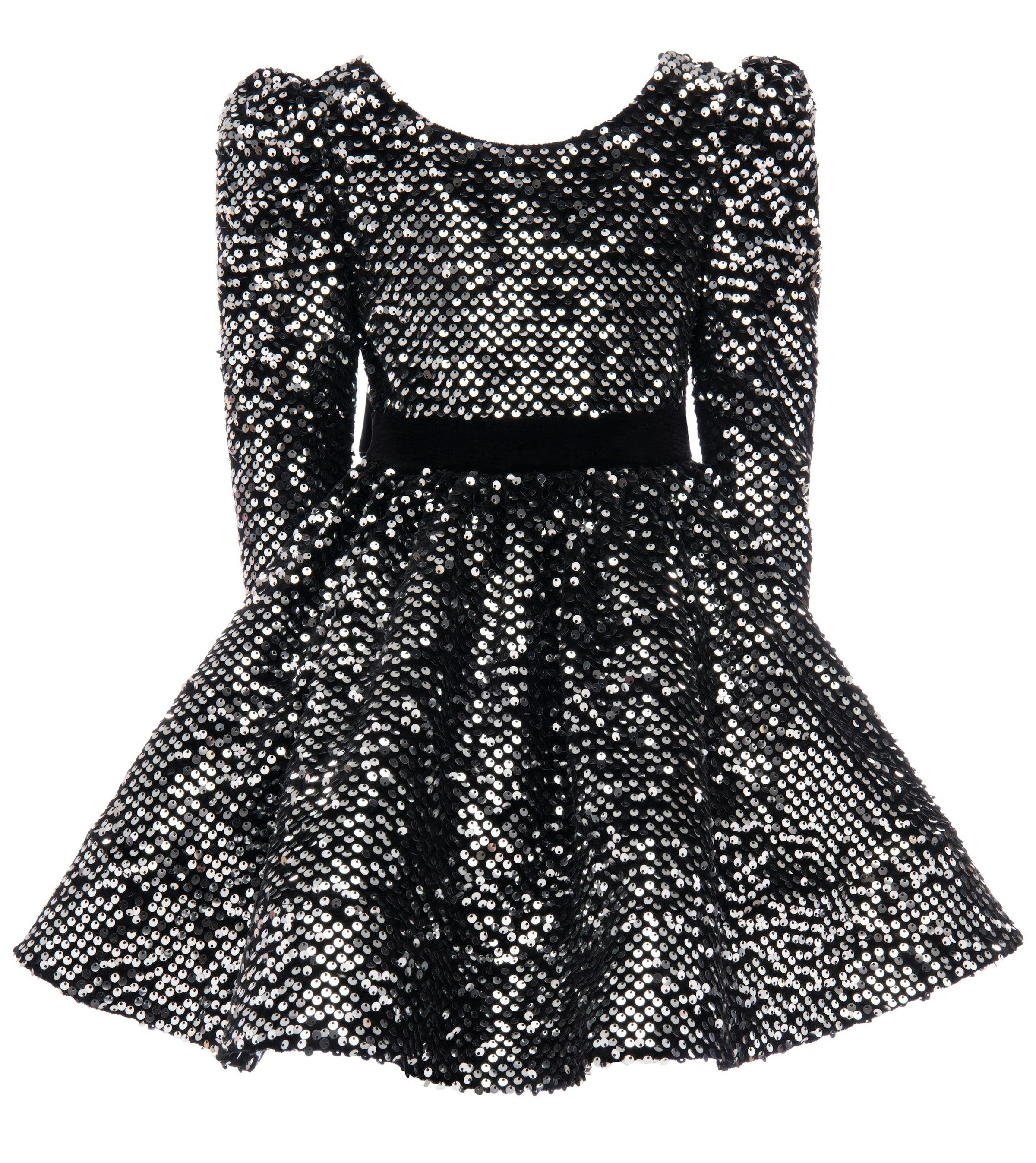 Black Merribrook Sequin Bow Dress