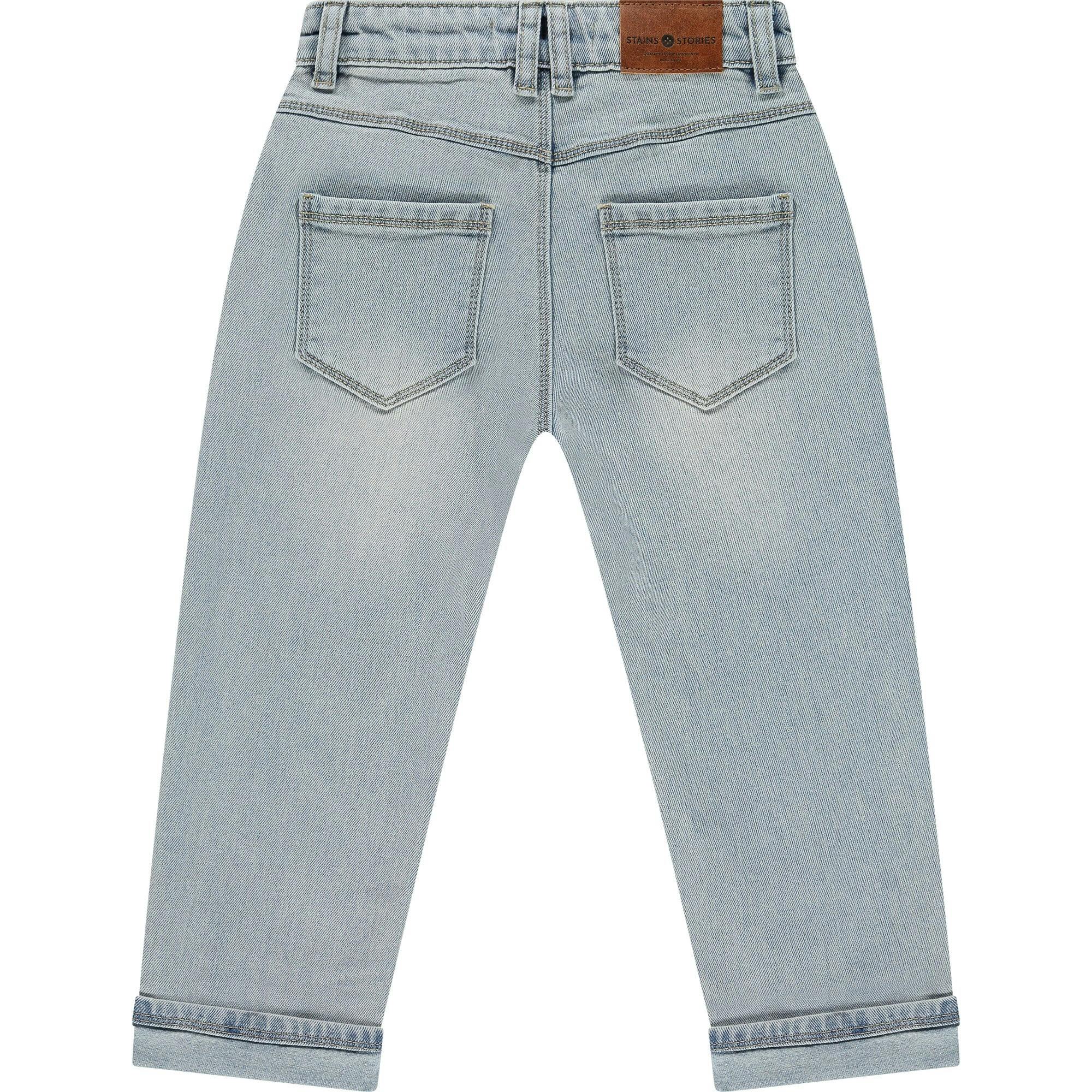 Wide Leg Classic Denim Pants