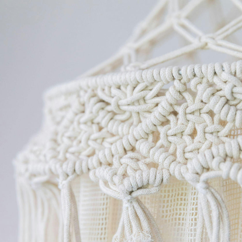 Kendi Macrame Boho Bed Canopy