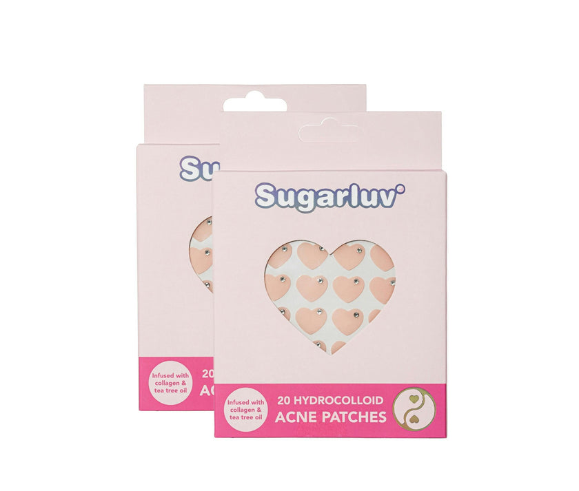 Hydrocolloid & Tea Tree Oil Acne Patch Rhinestone Heart Duo