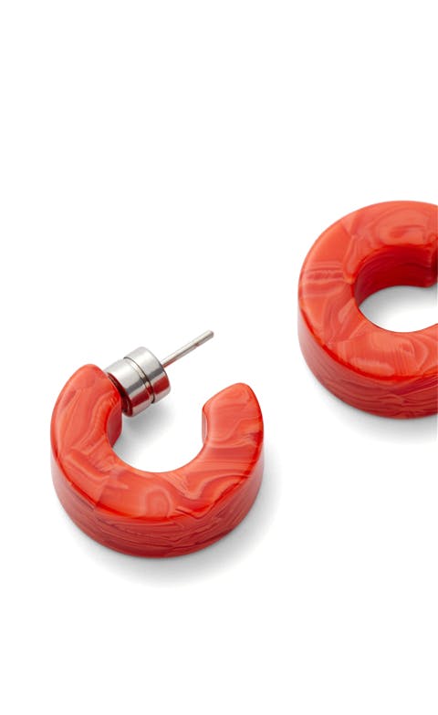 Muse Hoops in Poppy