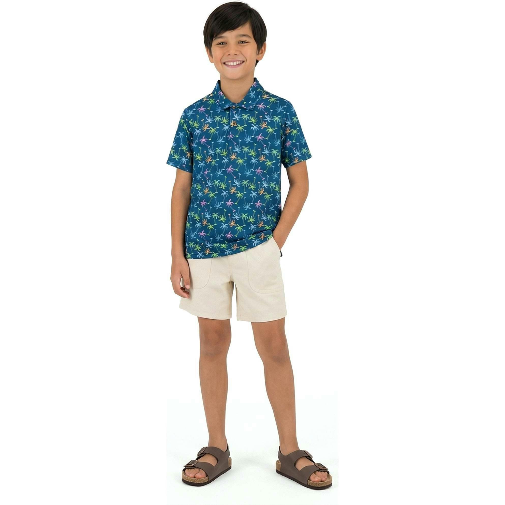 Tween Boys Short Sleeve Polo | Island Palms