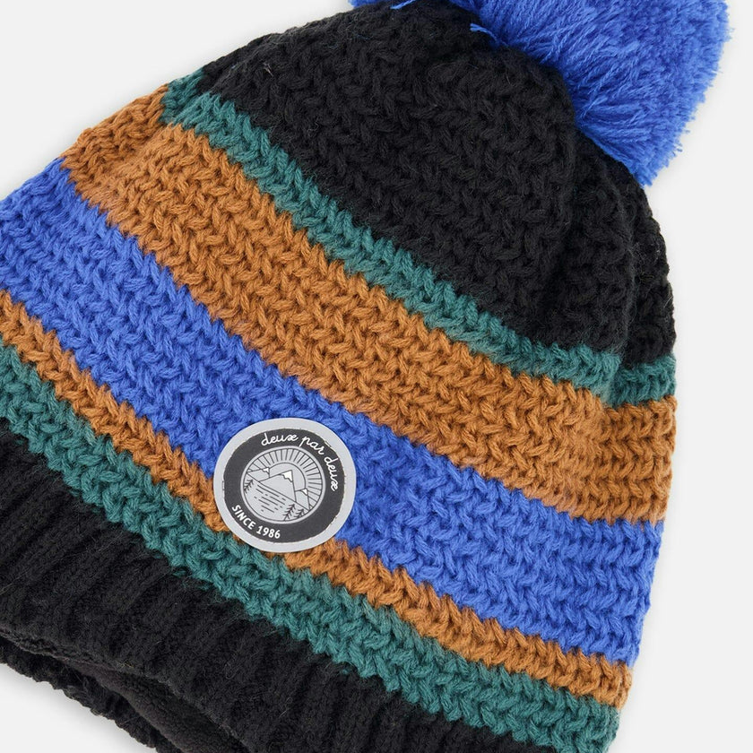 Lined Peruvian Knit Pompom Hat