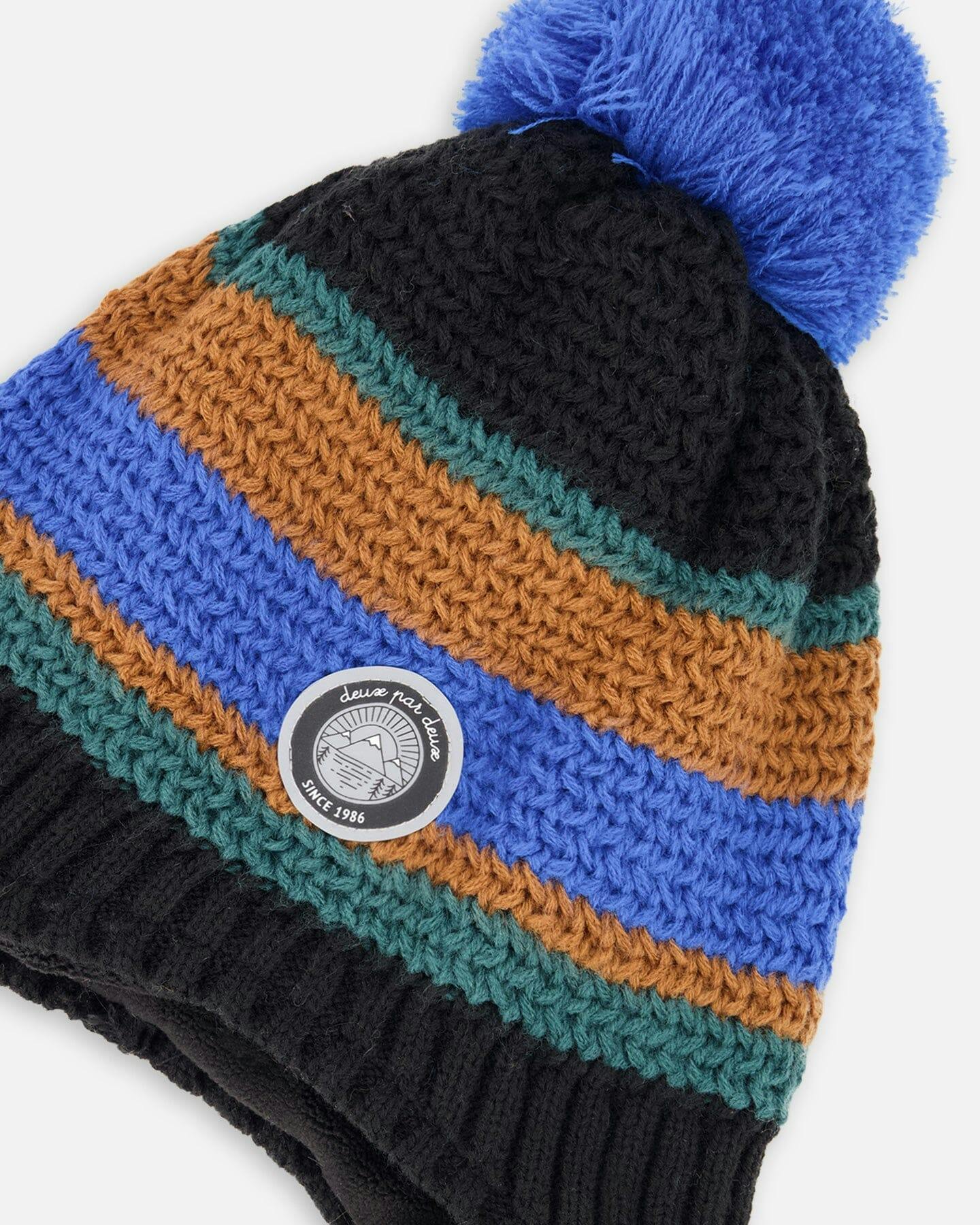 Lined Peruvian Knit Pompom Hat
